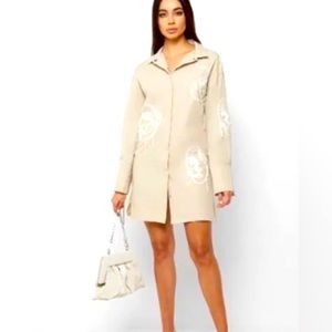 Maniere de Voir Face line shirt shirt dress. Size XS - US 2 - UK 6